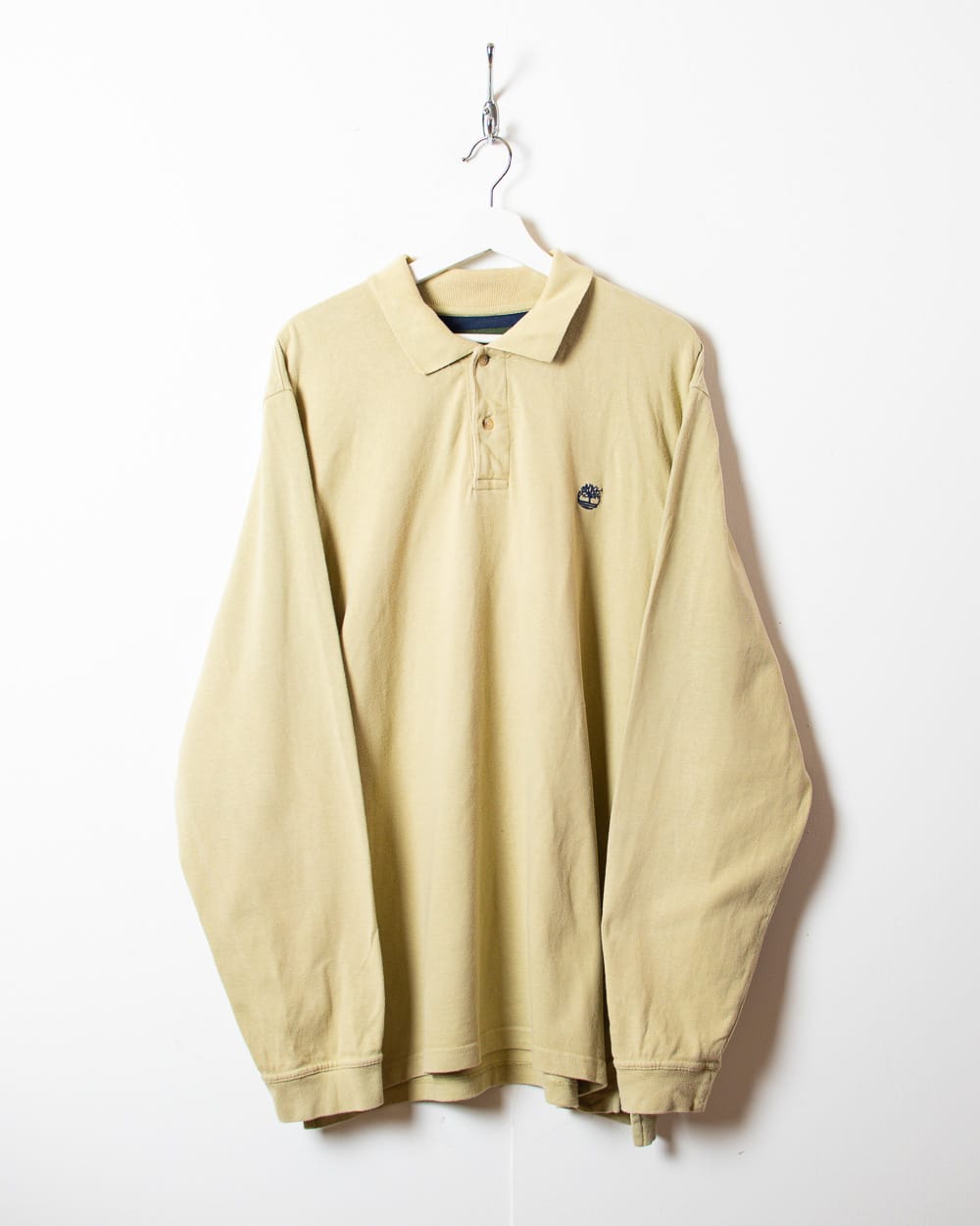 Neutral Timberland Long Sleeved Polo Shirt - Large