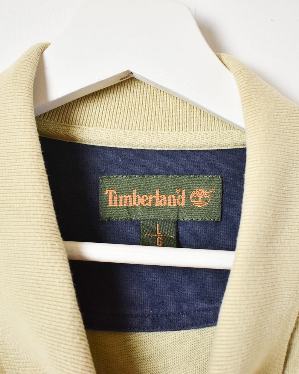 Neutral Timberland Long Sleeved Polo Shirt - Large