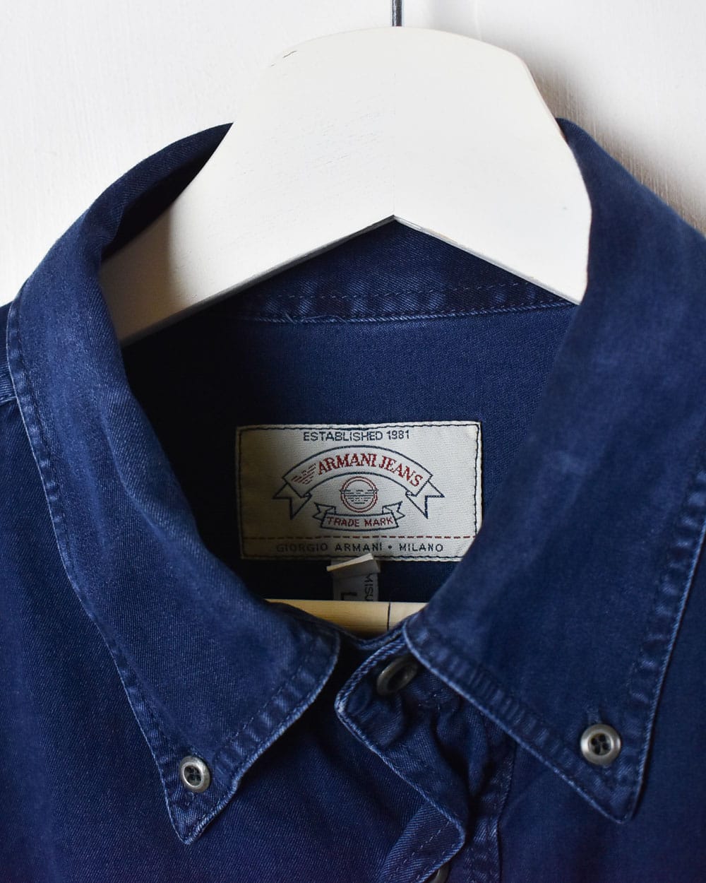 Armani Jeans Denim Shirt - Large - Domno Vintage