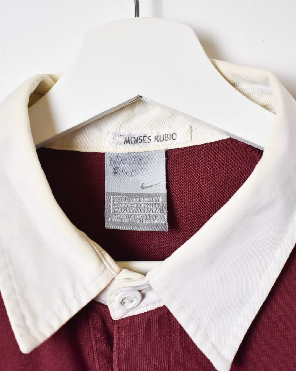 Maroon Nike Rugby Shirt - Large