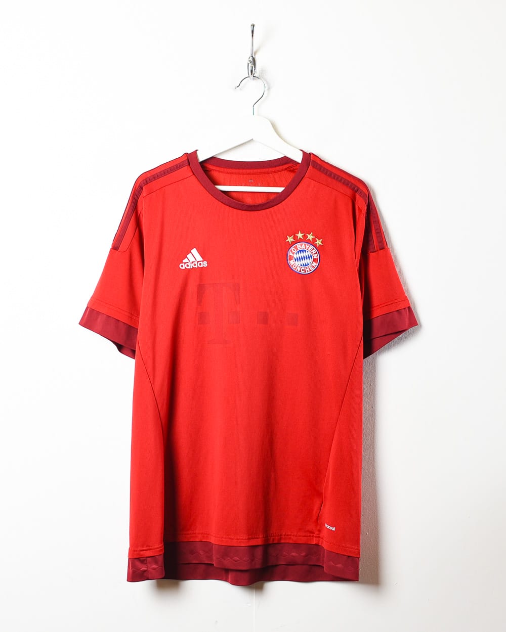 Adidas Bayern Munich 15/16 Home Football Shirt - X-Large - Domno Vintage