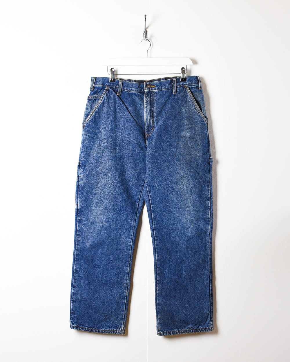 Dickies Flannel Lined Carpenter Jeans - W34 L30 - Domno Vintage