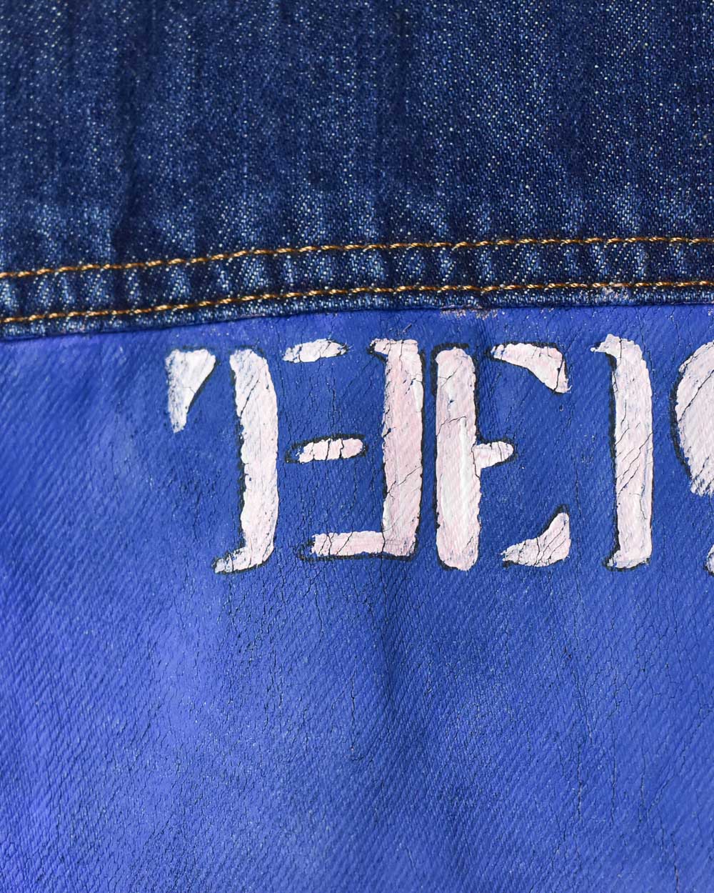 Levi's Custom Art Sherpa Fleece Lined Denim Jacket - Small Women's - Domno Vintage