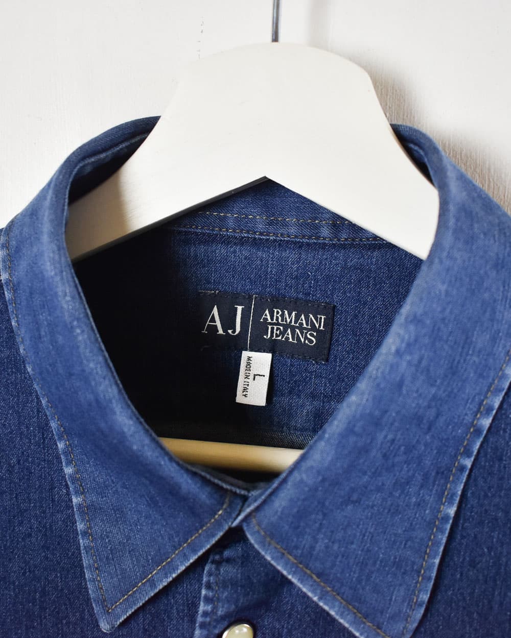 Armani Jeans Denim Shirt - Large Women's - Domno Vintage