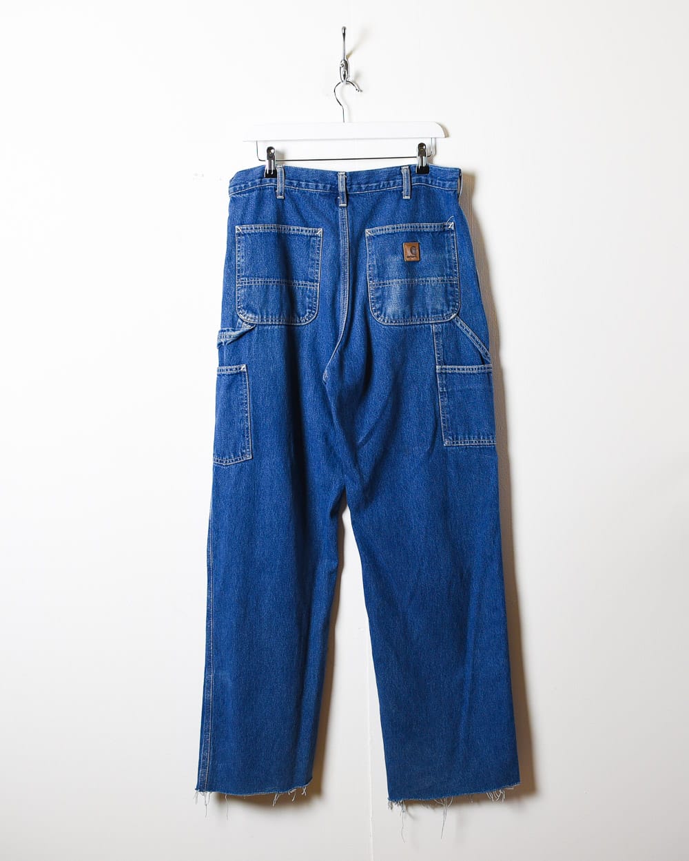 Blue Carhartt Carpenter Raw Hem Jeans - W34 L30