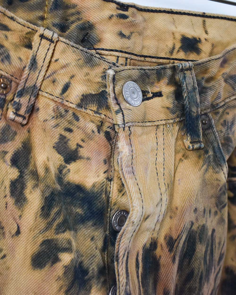 Neutral Levi's 501 Acid Washed Jeans - W28 L30