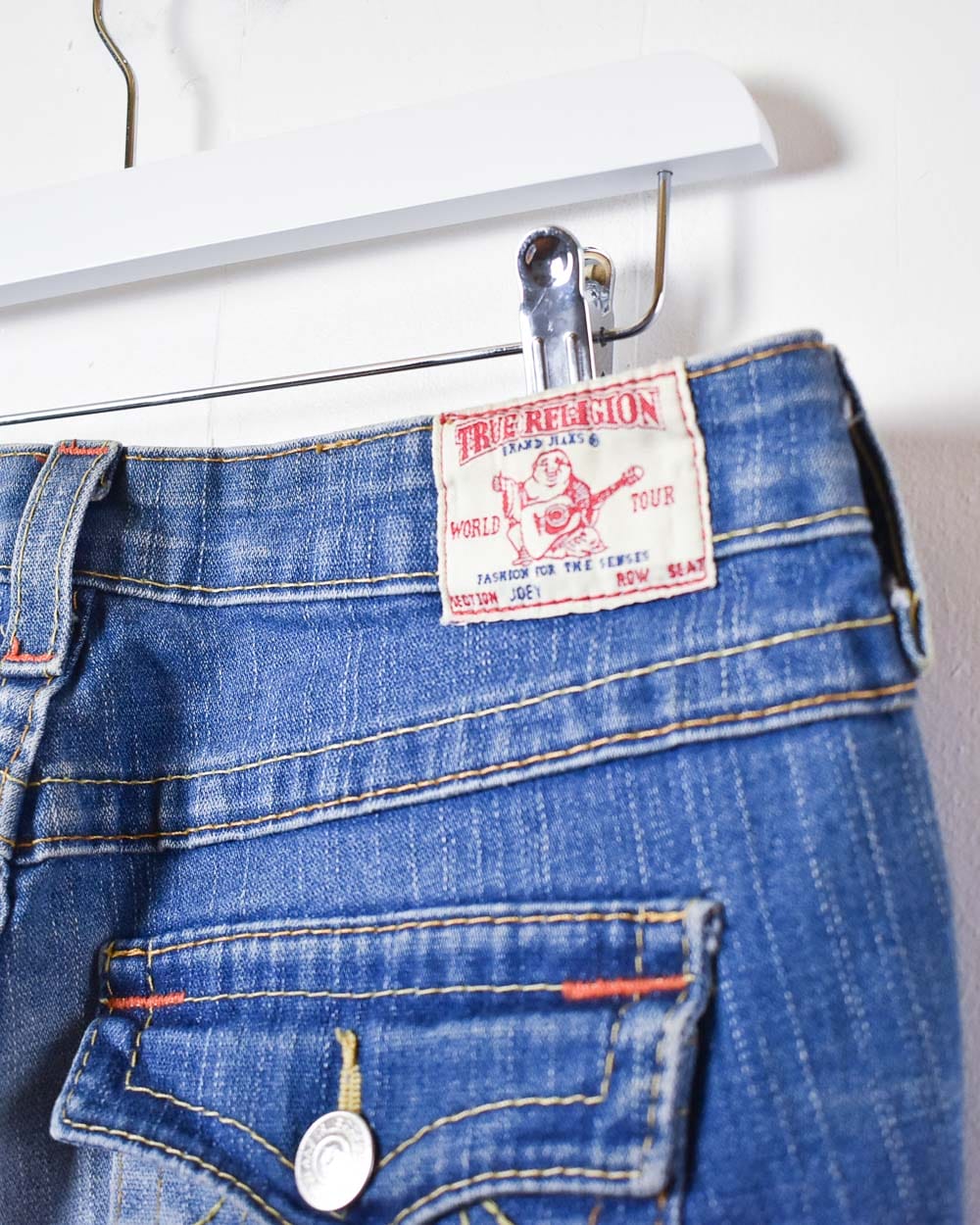 Blue True Religion Women's Flared Jeans - W34 L32