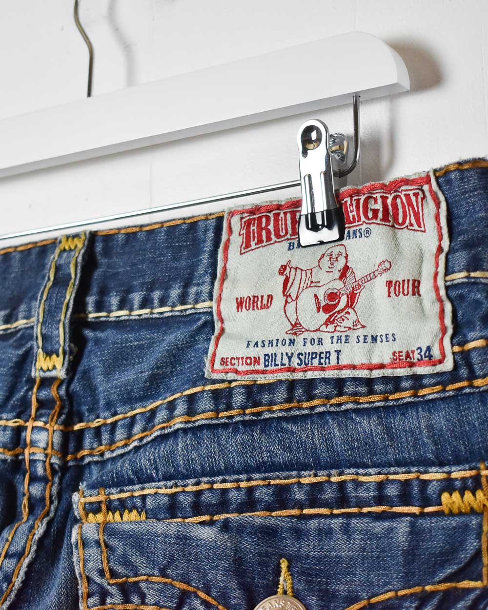 Blue True Religion Women's Jeans - W36 L32