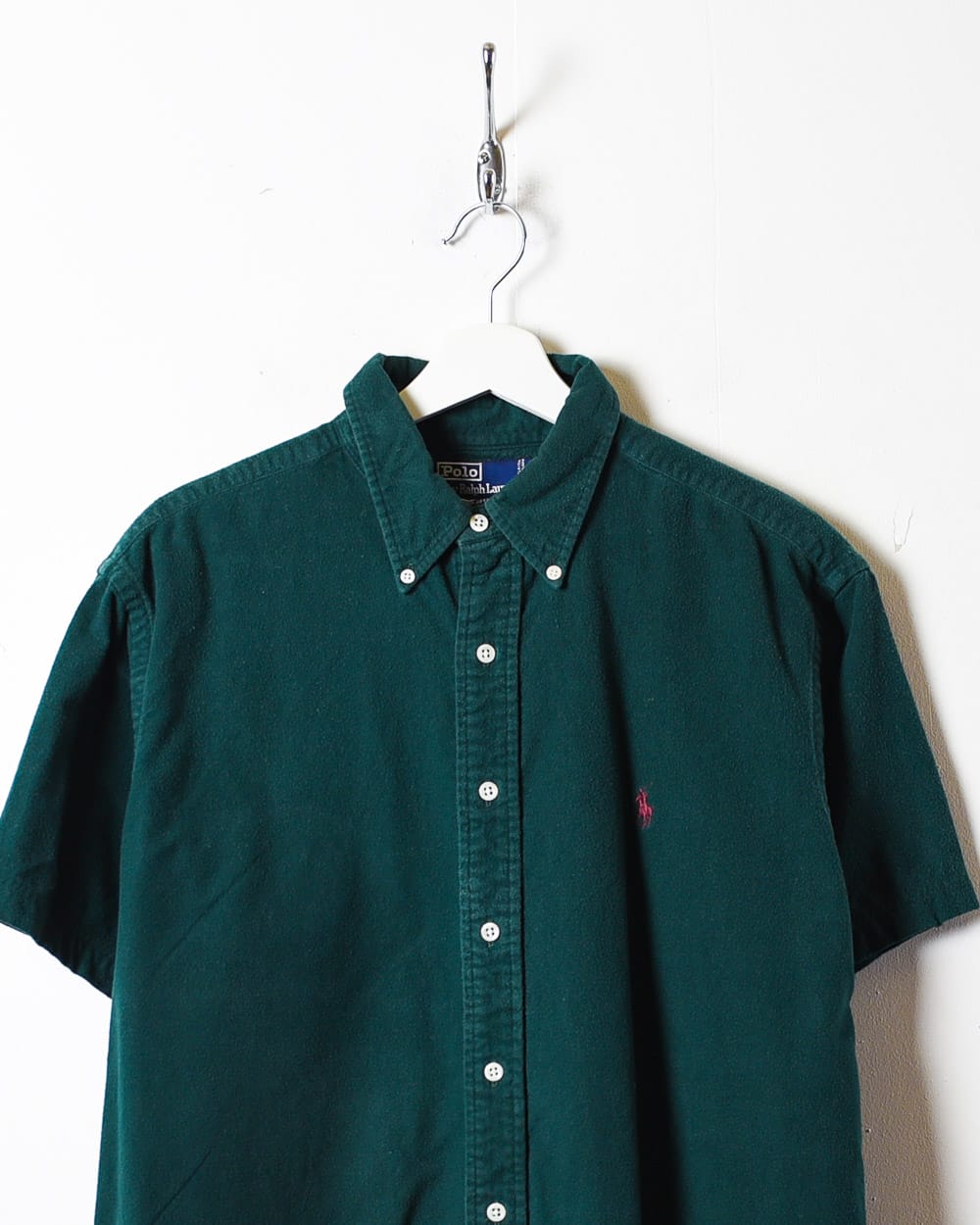 Green Polo Ralph Lauren Reverse Weave Short Sleeved Shirt - Large