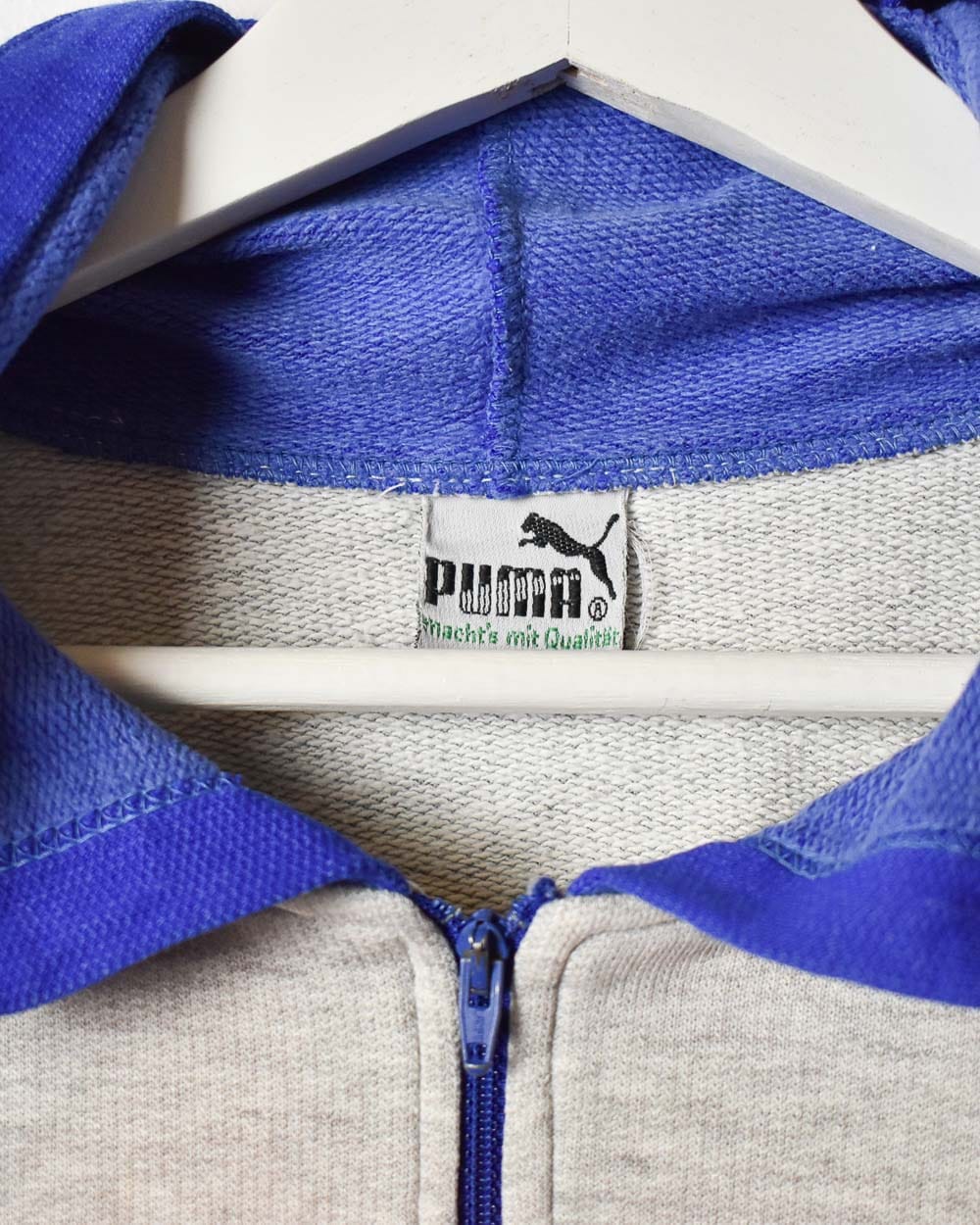 Stone Puma 1/4 Zip Hoodie - Large