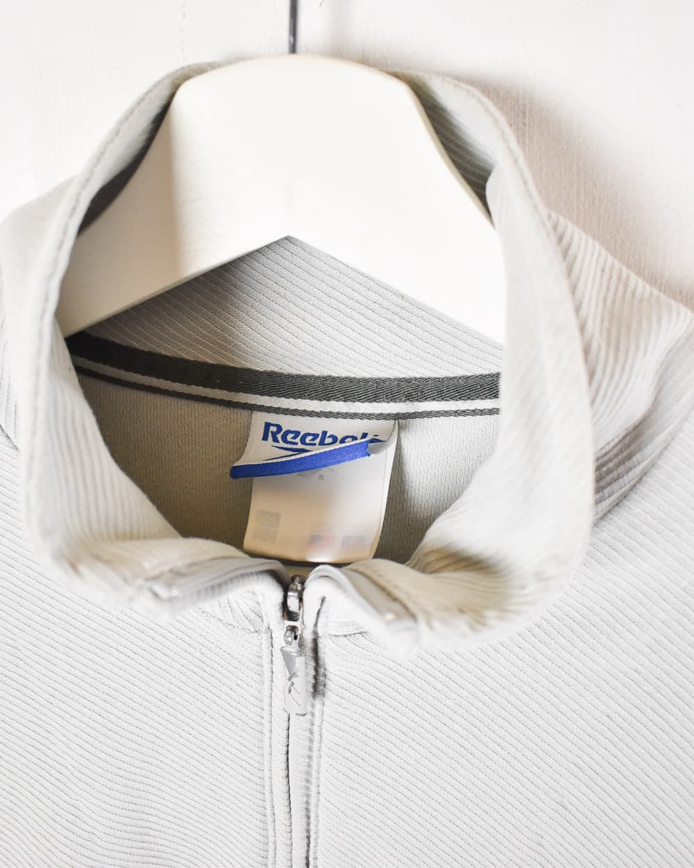 Reebok Brand 1/4 Zip Sweatshirt - Small - Domno Vintage