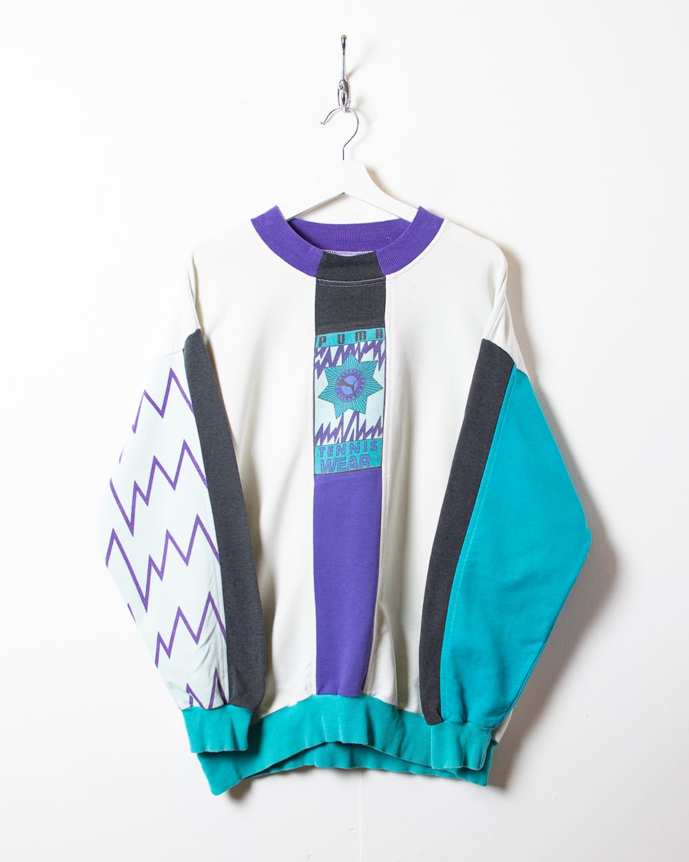 White Puma Tennis Wear Sweatshirt - Large