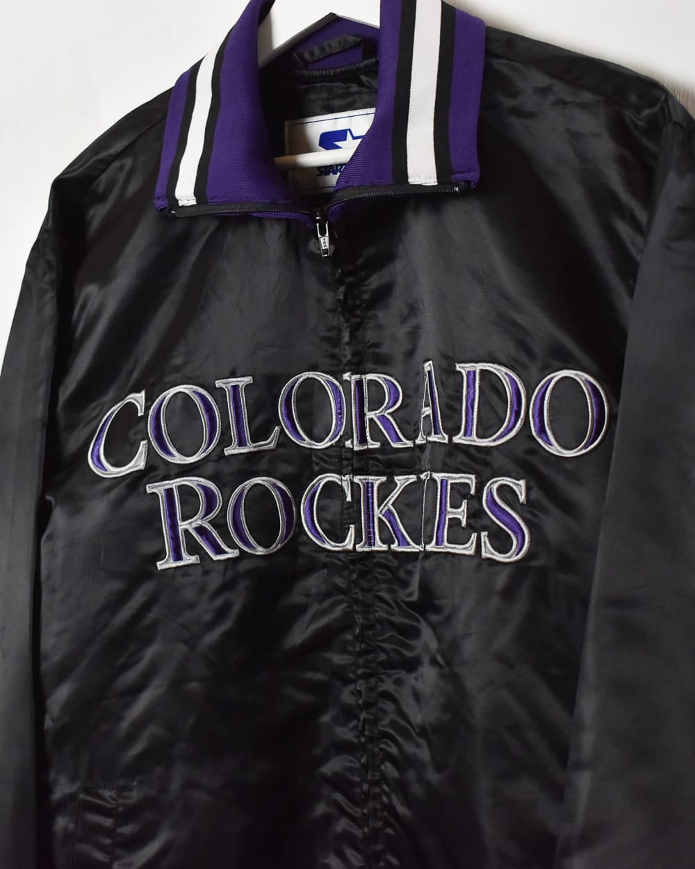 Starter Colorado Rockies Varsity Jacket - Large - Domno Vintage