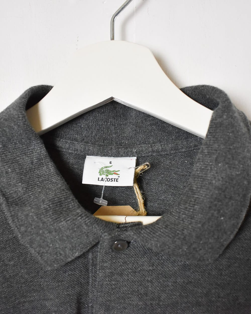 Lacoste Long Sleeved Polo Shirt - X-Large - Domno Vintage