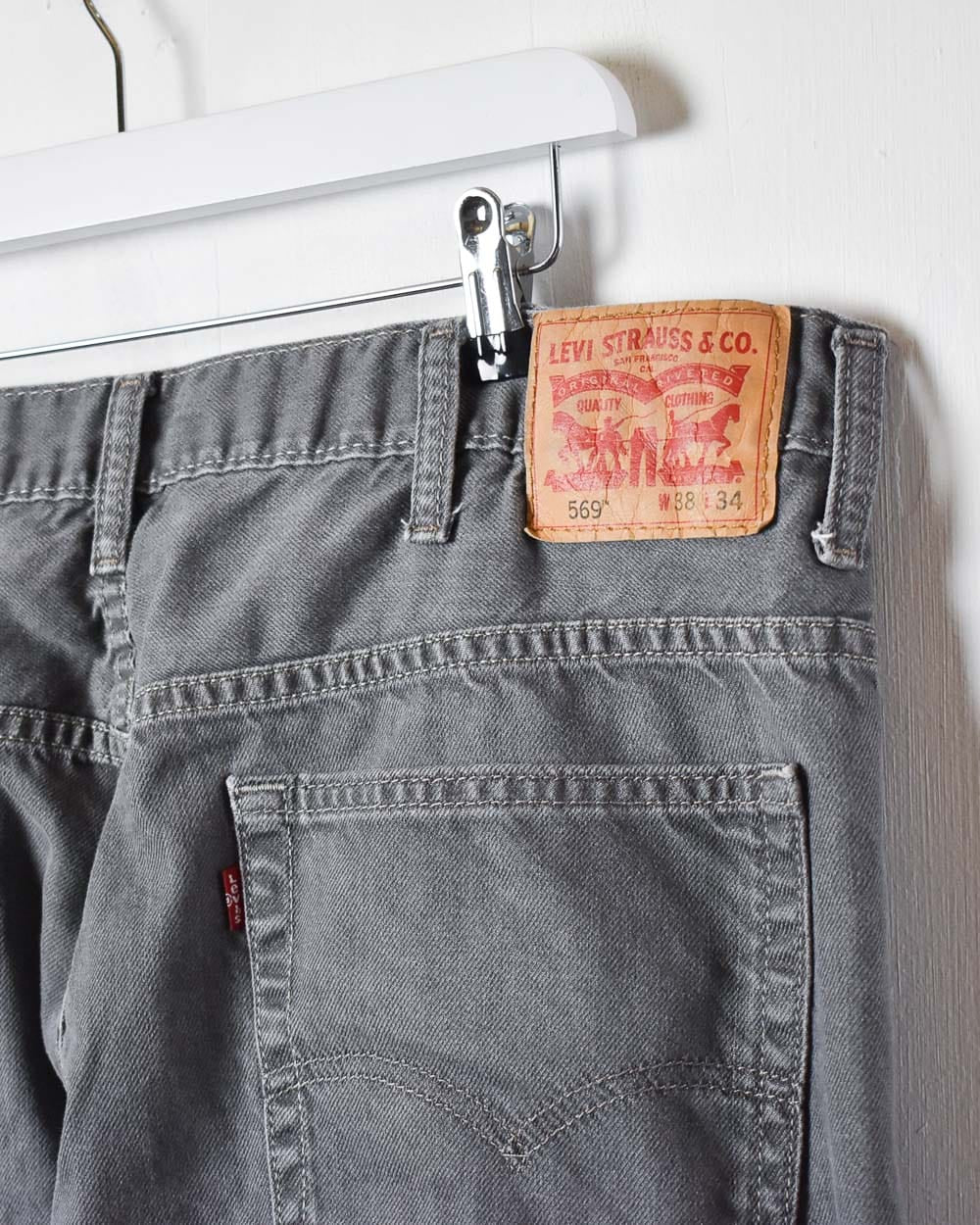 Grey Levi's 569 Jeans - W40 L33