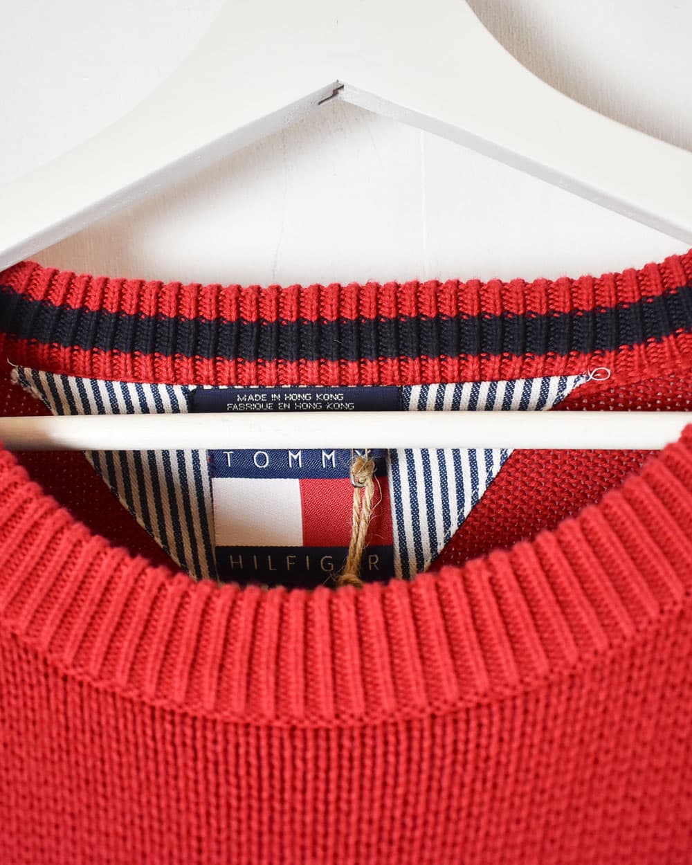 Tommy Hilfiger Knitted Sweatshirt - X-Large - Domno Vintage