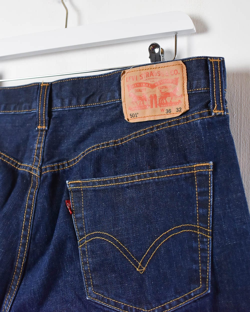 Navy Levi's 501 Jeans - W36 L32
