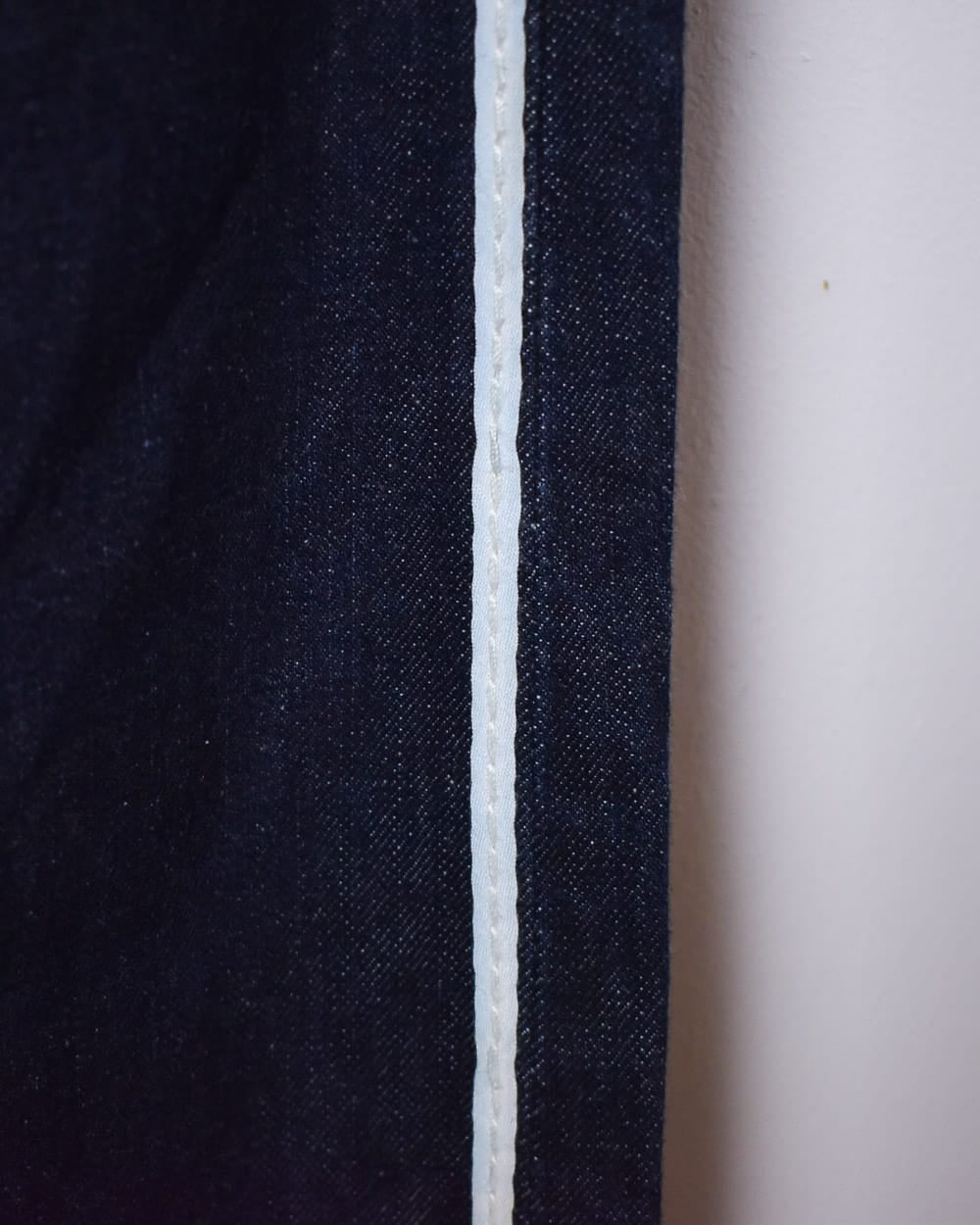 Navy True Religion Contrast Stitched Flared Jeans - W34 L34