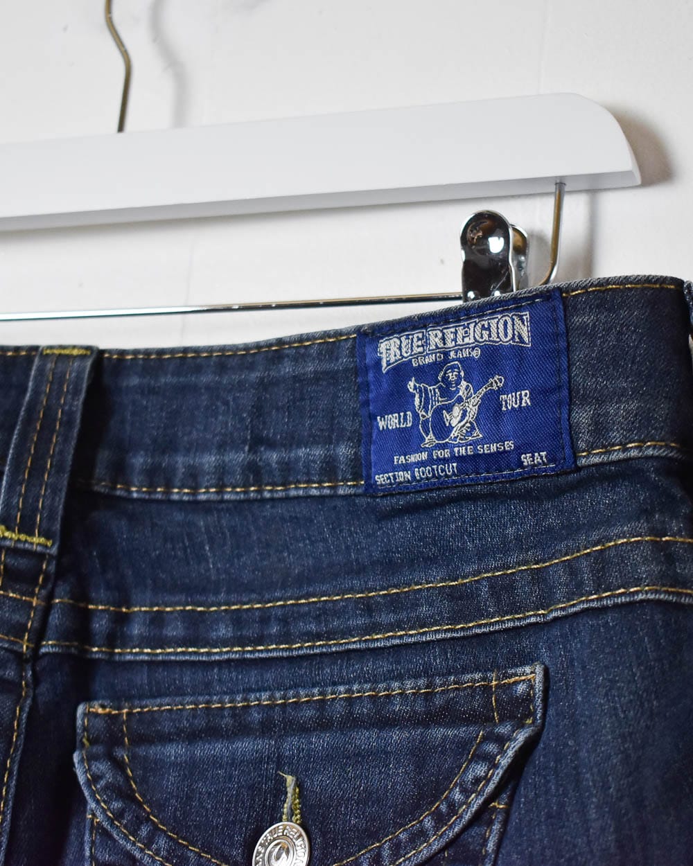 Navy True Religion Women's Bootcut Jeans - W34 L29