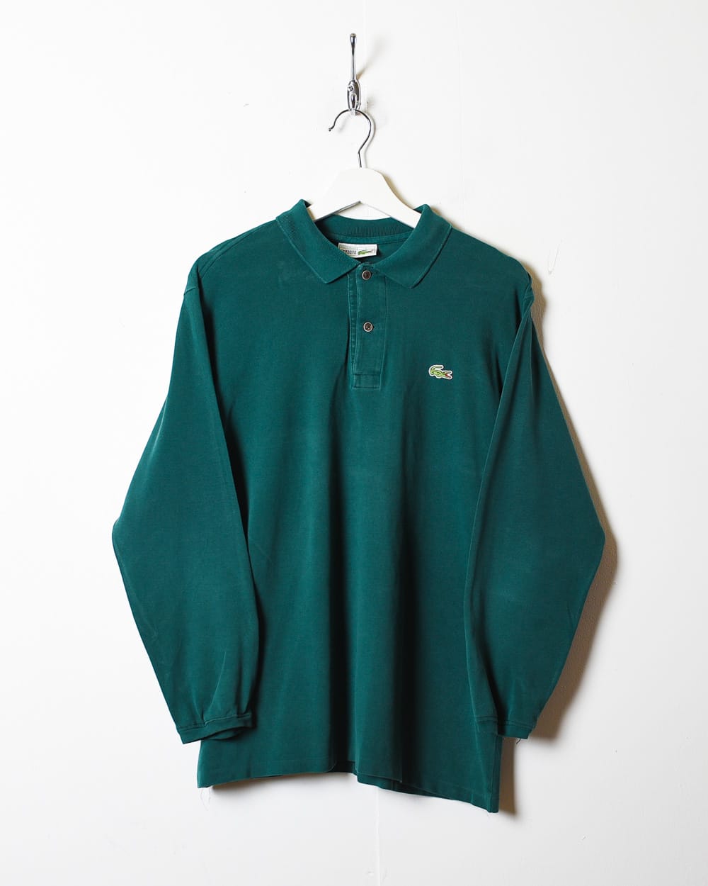 Green Chemise Lacoste Long Sleeved Polo Shirt - Large