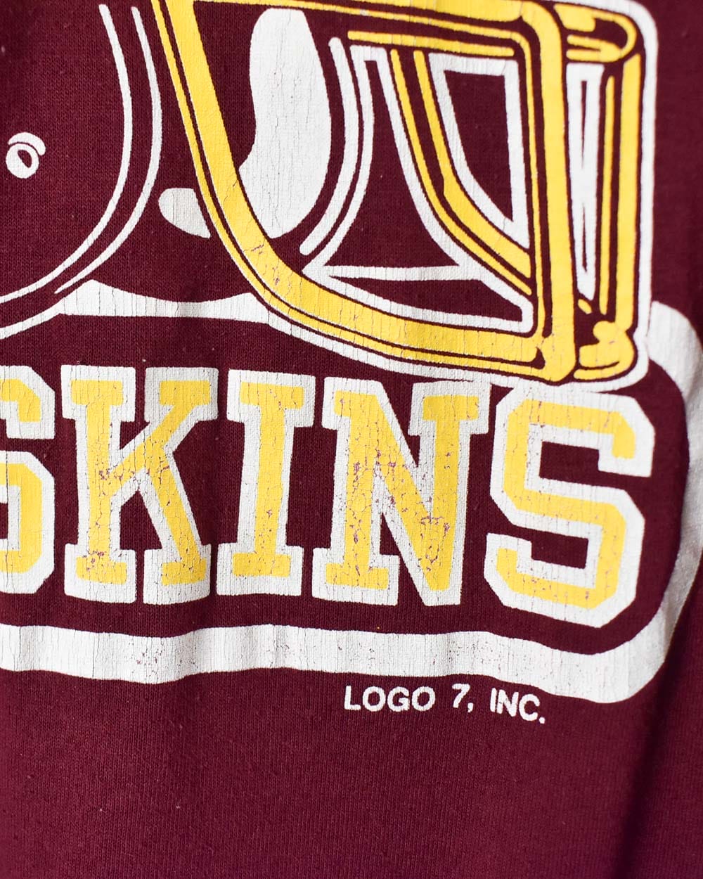 Logo 7 NFL Washington Redskins Single Stitch T-Shirt - Small - Domno Vintage