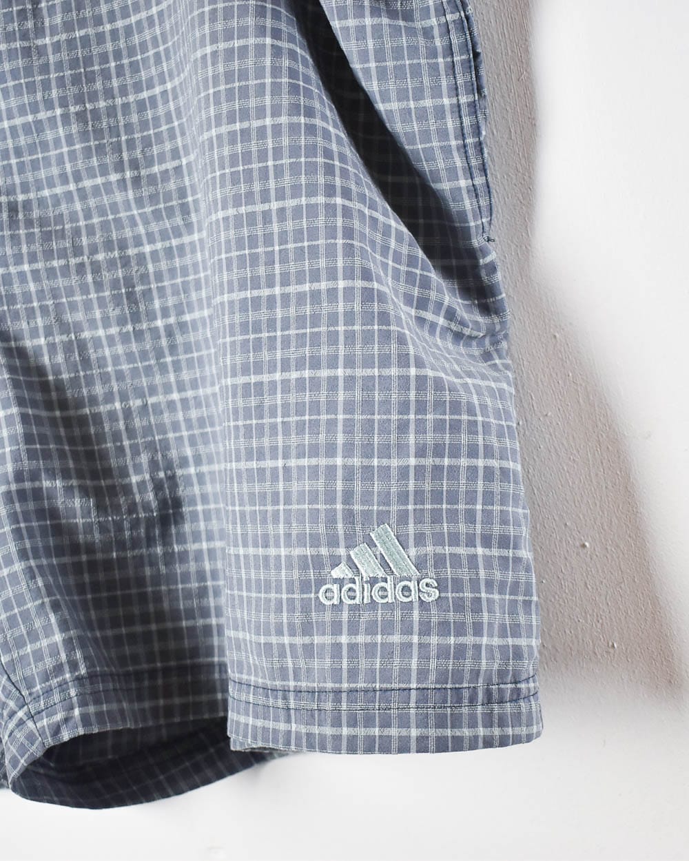 Adidas Checked Mesh Shorts - X-Large - Domno Vintage