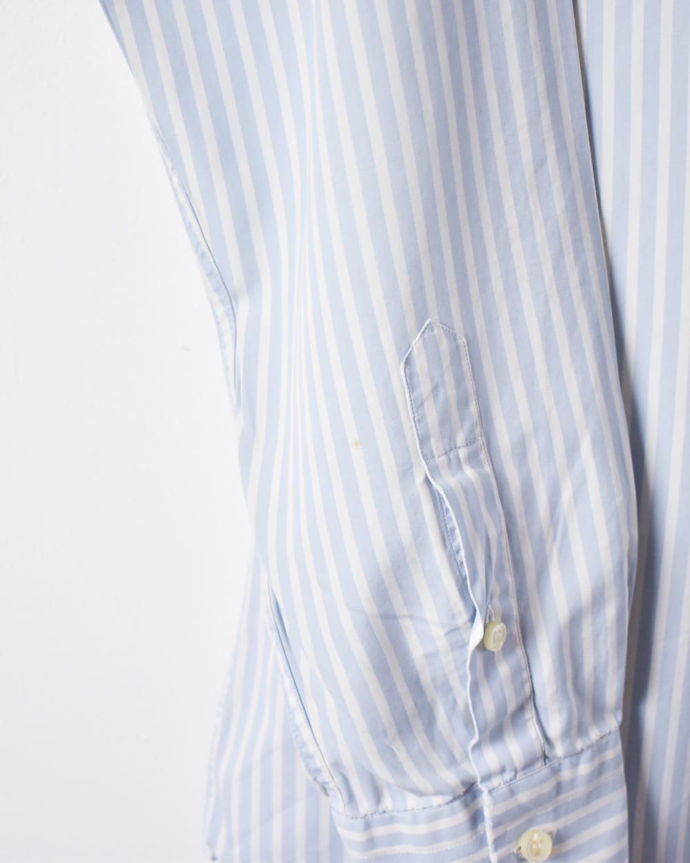 BabyBlue Burberry Striped Shirt - Large