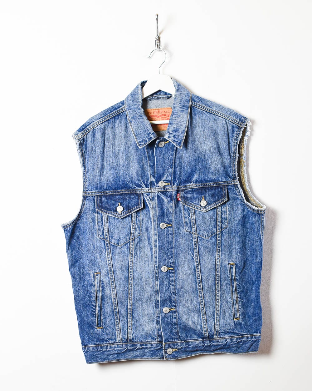 Blue Levi's Denim Jacket Vest - Large