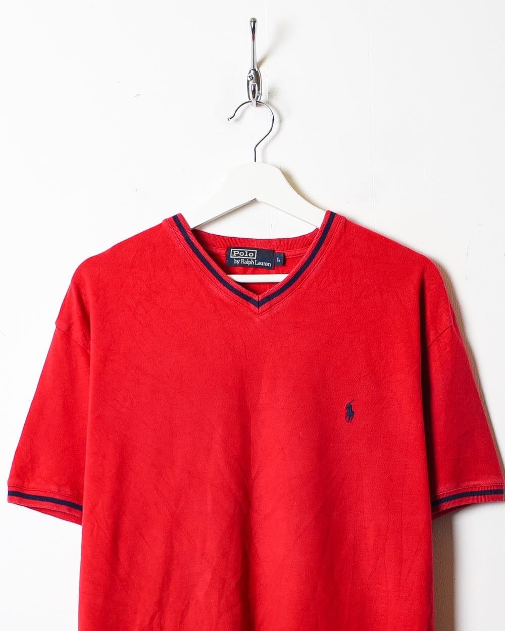 Red Polo Ralph Lauren T-Shirt - Large