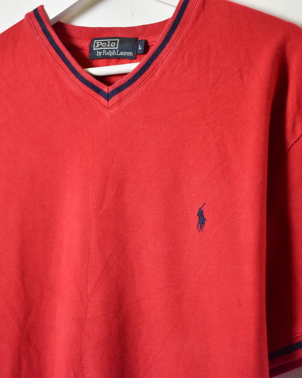 Red Polo Ralph Lauren T-Shirt - Large