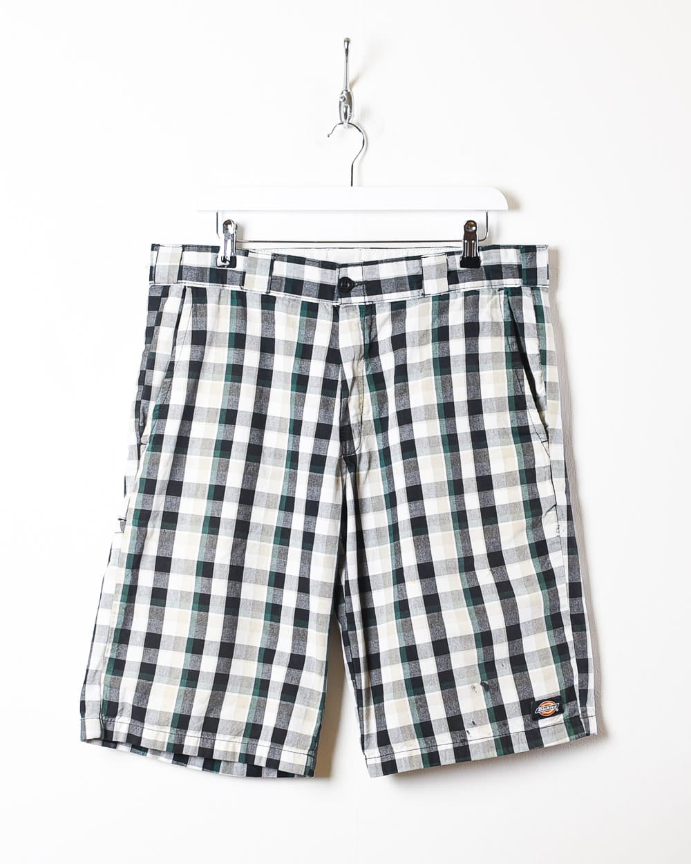 Dickies Checked Chino Shorts - W36 L22 - Domno Vintage