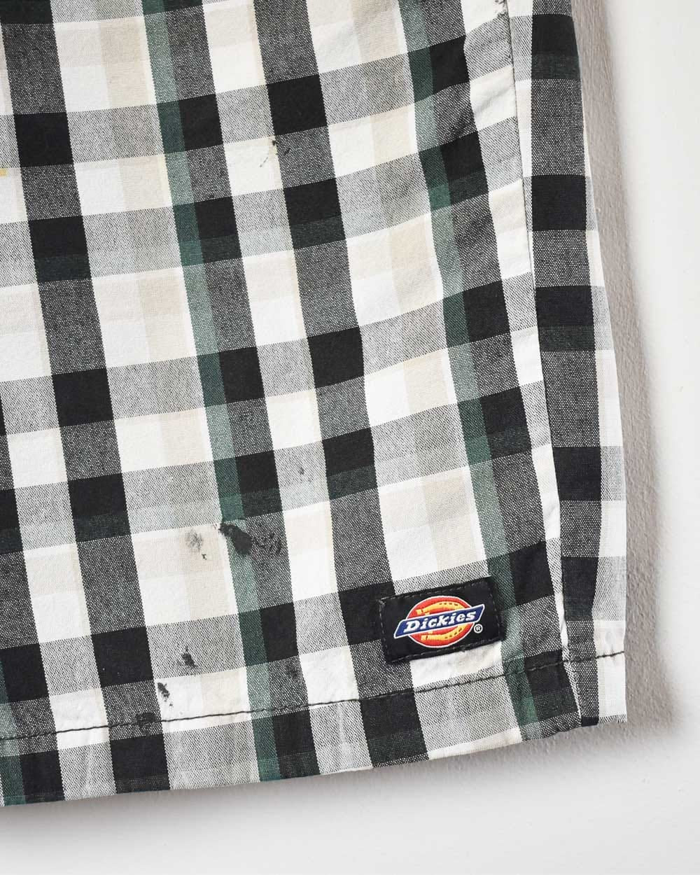 Dickies Checked Chino Shorts - W36 L22 - Domno Vintage