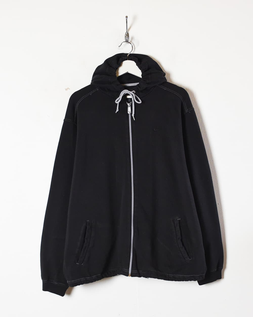 Nike Zip-Through Hoodie - Large - Domno Vintage