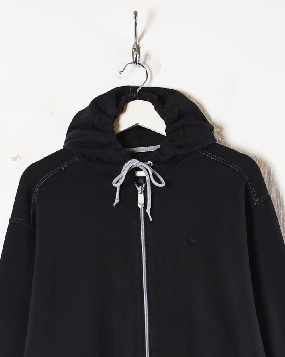 Nike Zip-Through Hoodie - Large - Domno Vintage