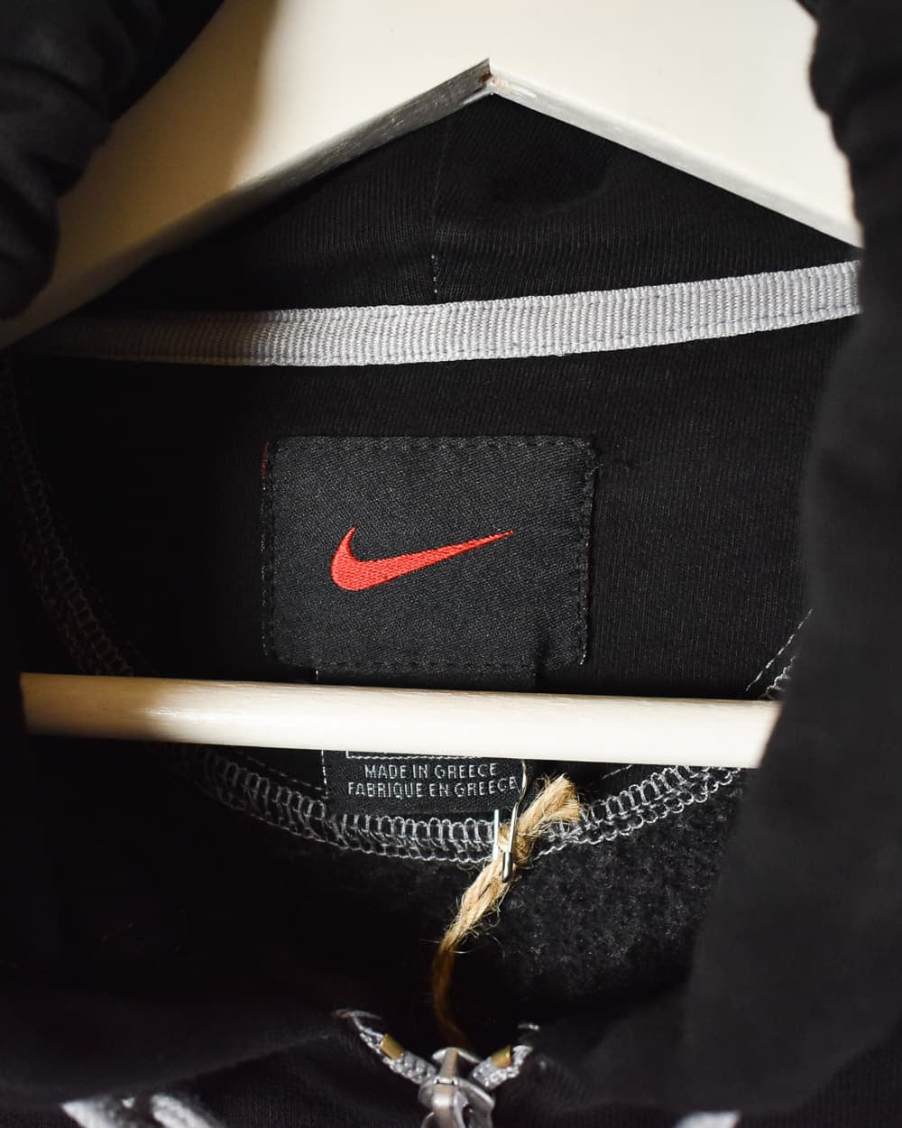 Nike Zip-Through Hoodie - Large - Domno Vintage