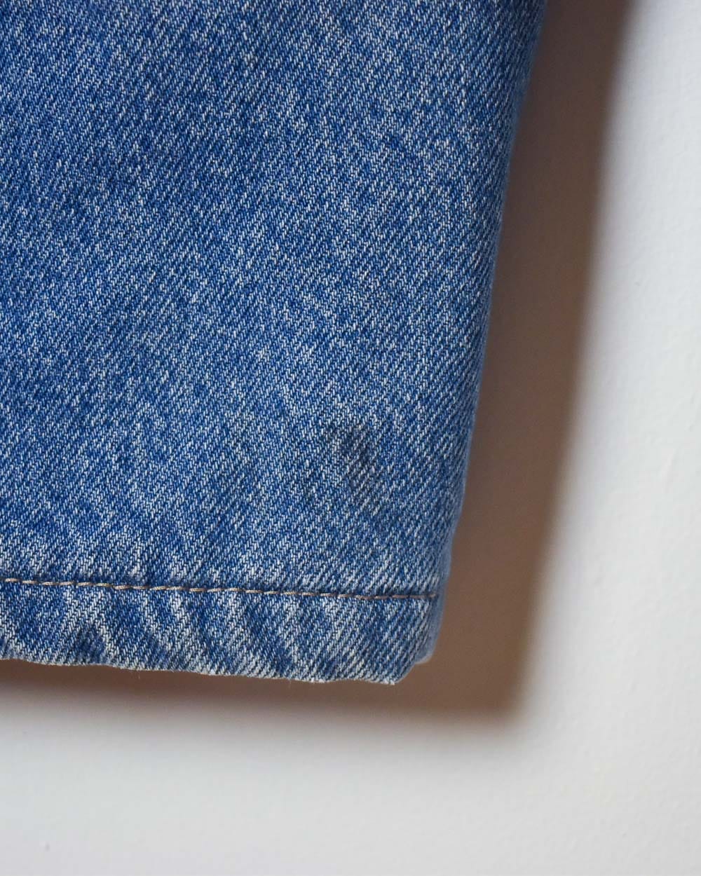 Blue Carhartt Flannel Lined Carpenter Jeans - W40 L28