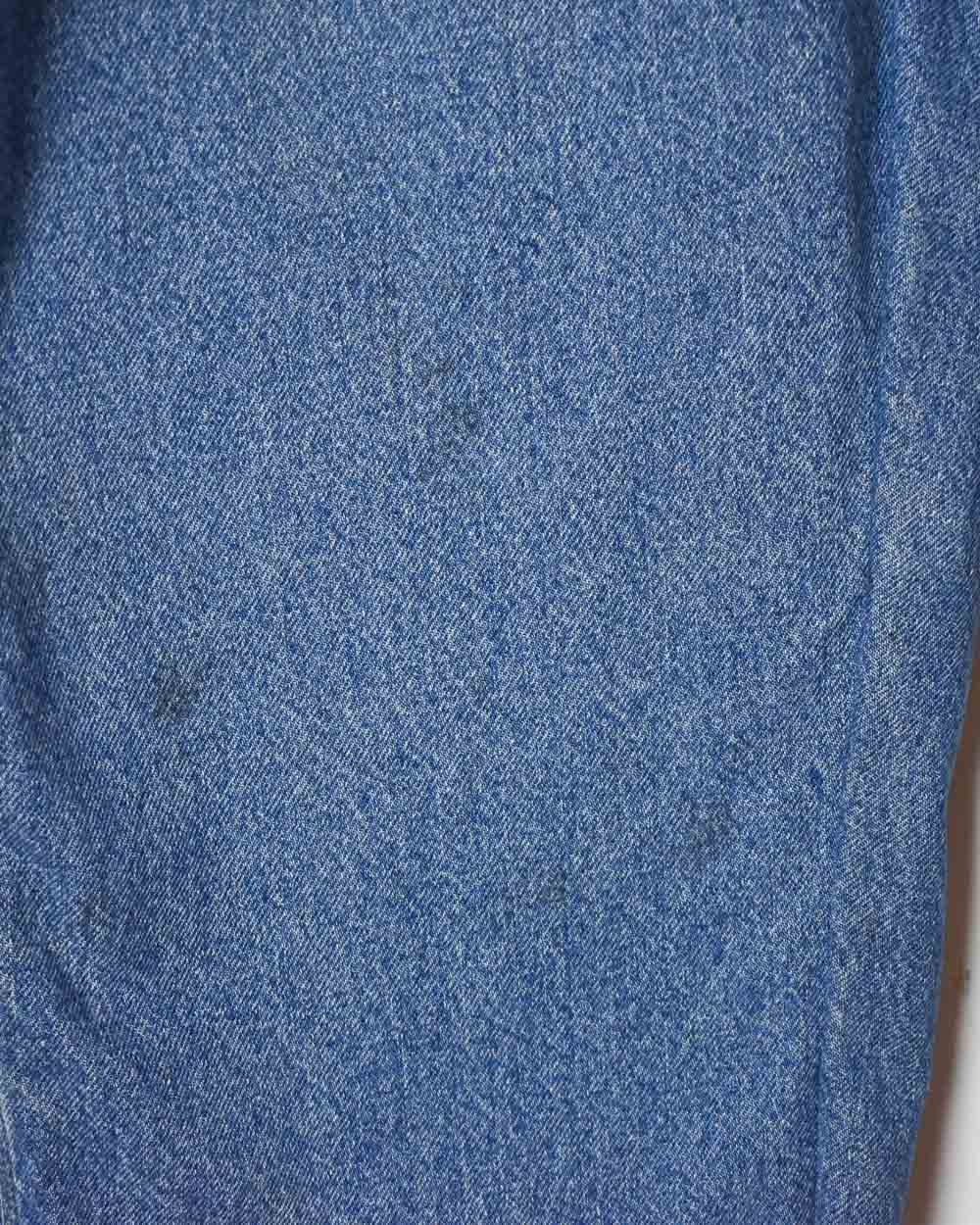 Blue Carhartt Flannel Lined Carpenter Jeans - W40 L28