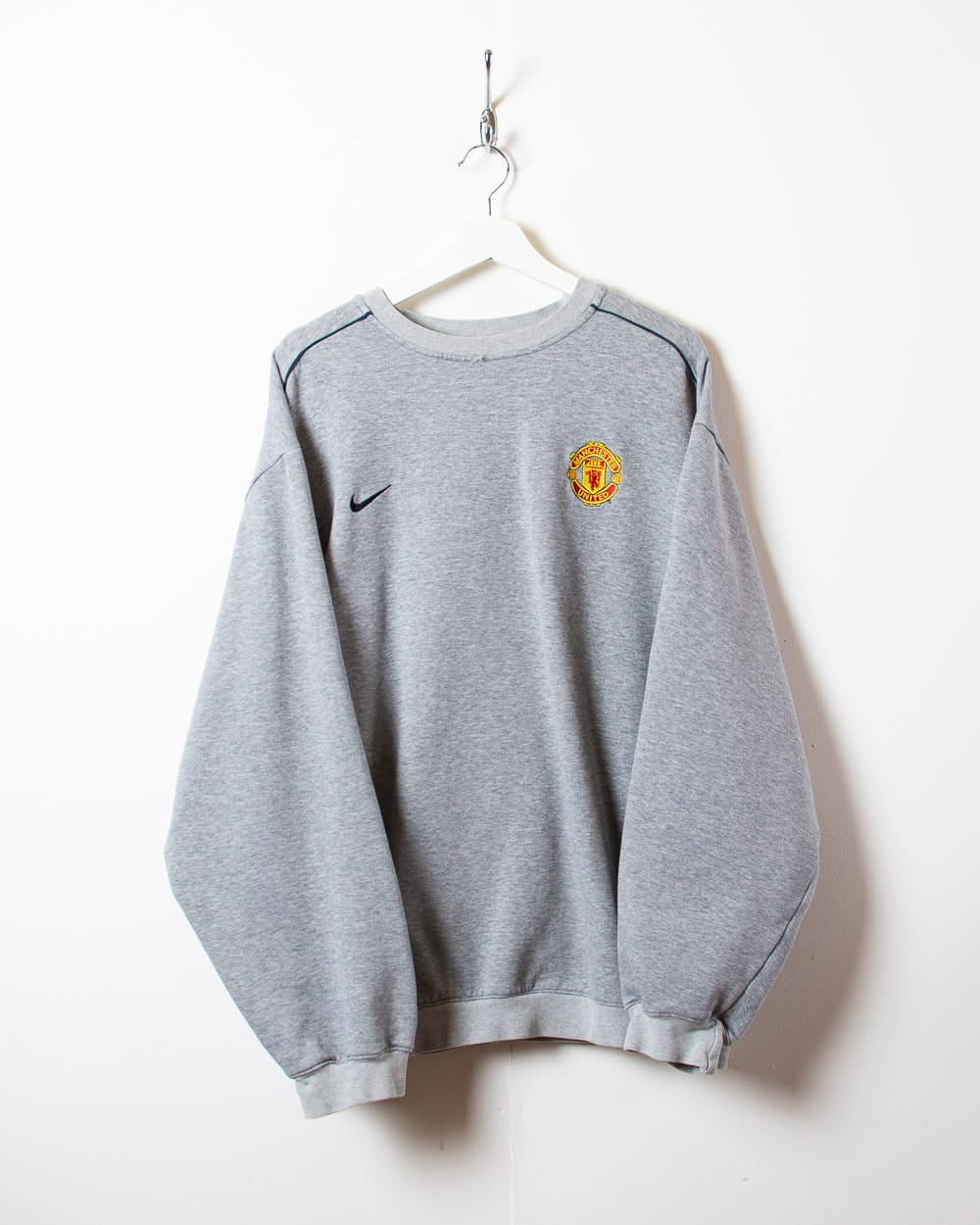 Stone Nike Manchester United Warmup Sweatshirt - X-Large