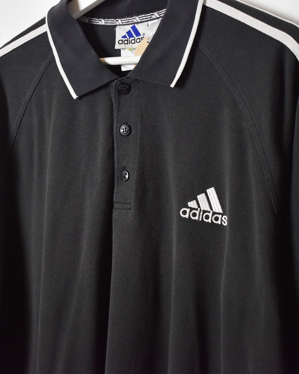 Black Adidas Polo Shirt - Large