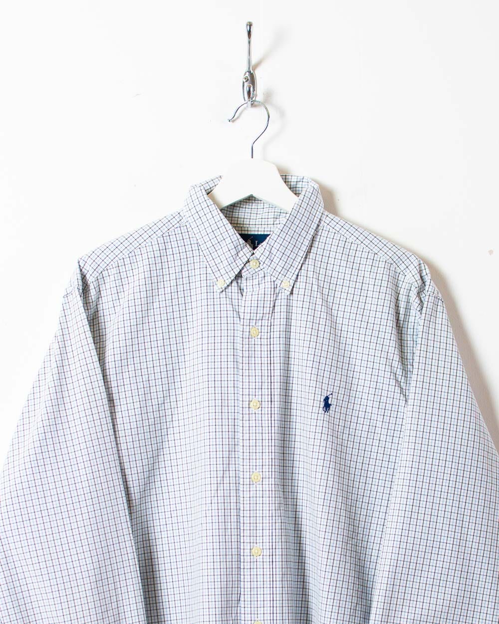Blue Polo Ralph Lauren Checked Shirt - Large