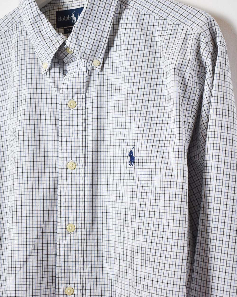 Blue Polo Ralph Lauren Checked Shirt - Large