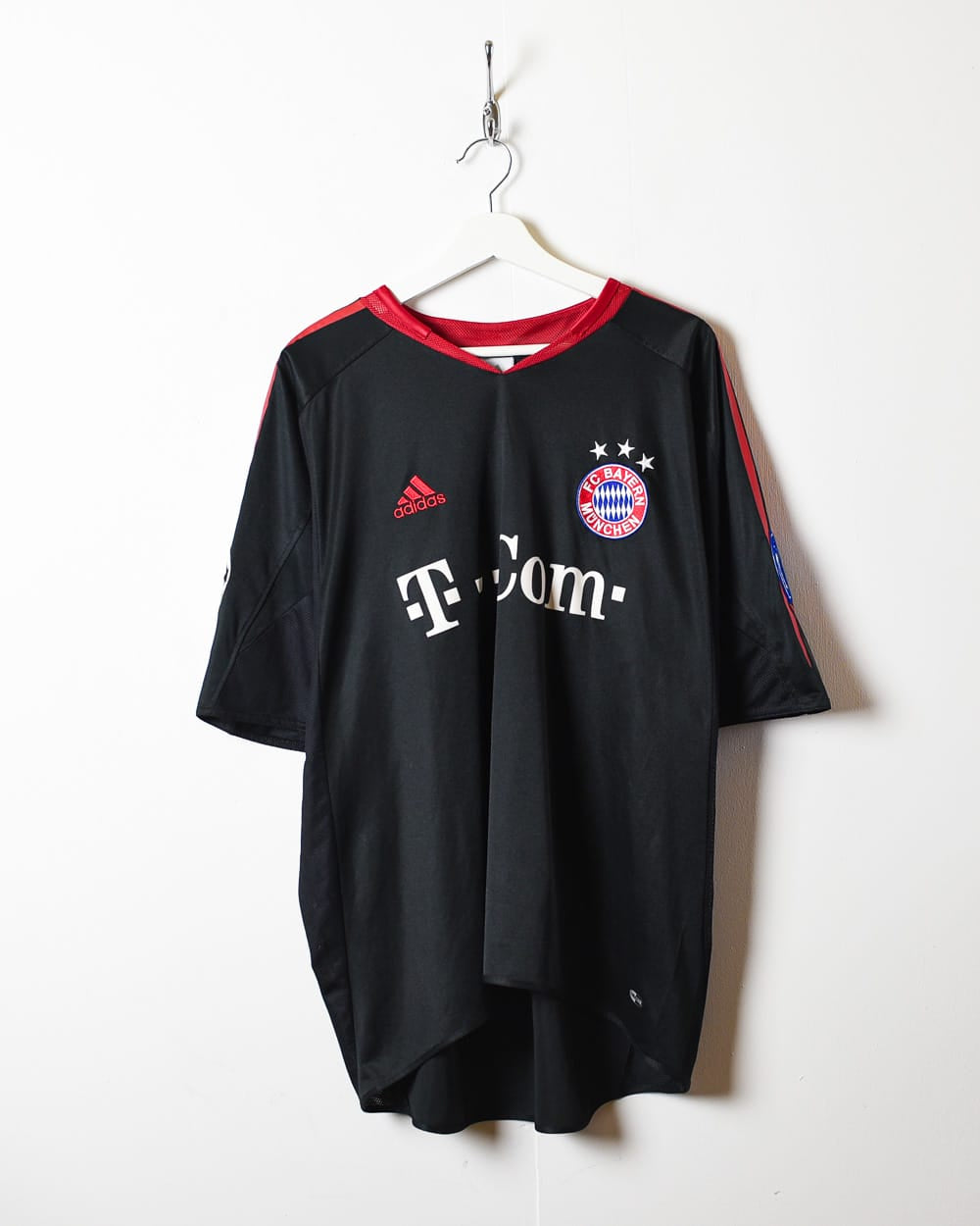 Black Adidas Bayern Munich 2003/04 Champions League Away Shirt - XX-Large