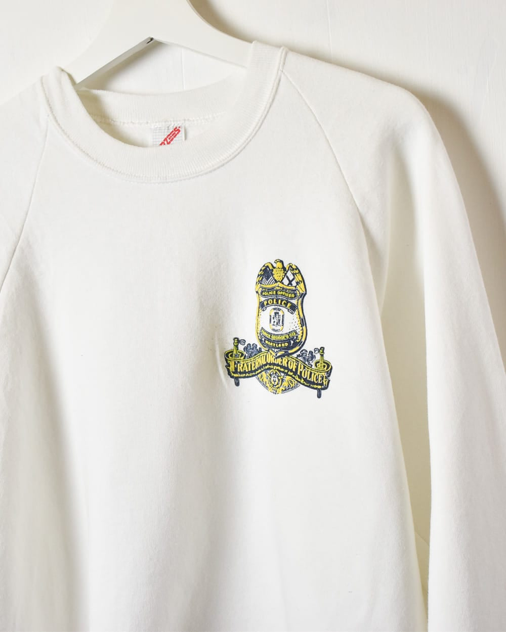 White Fraternal Order Of Police Sweatshirt - Small