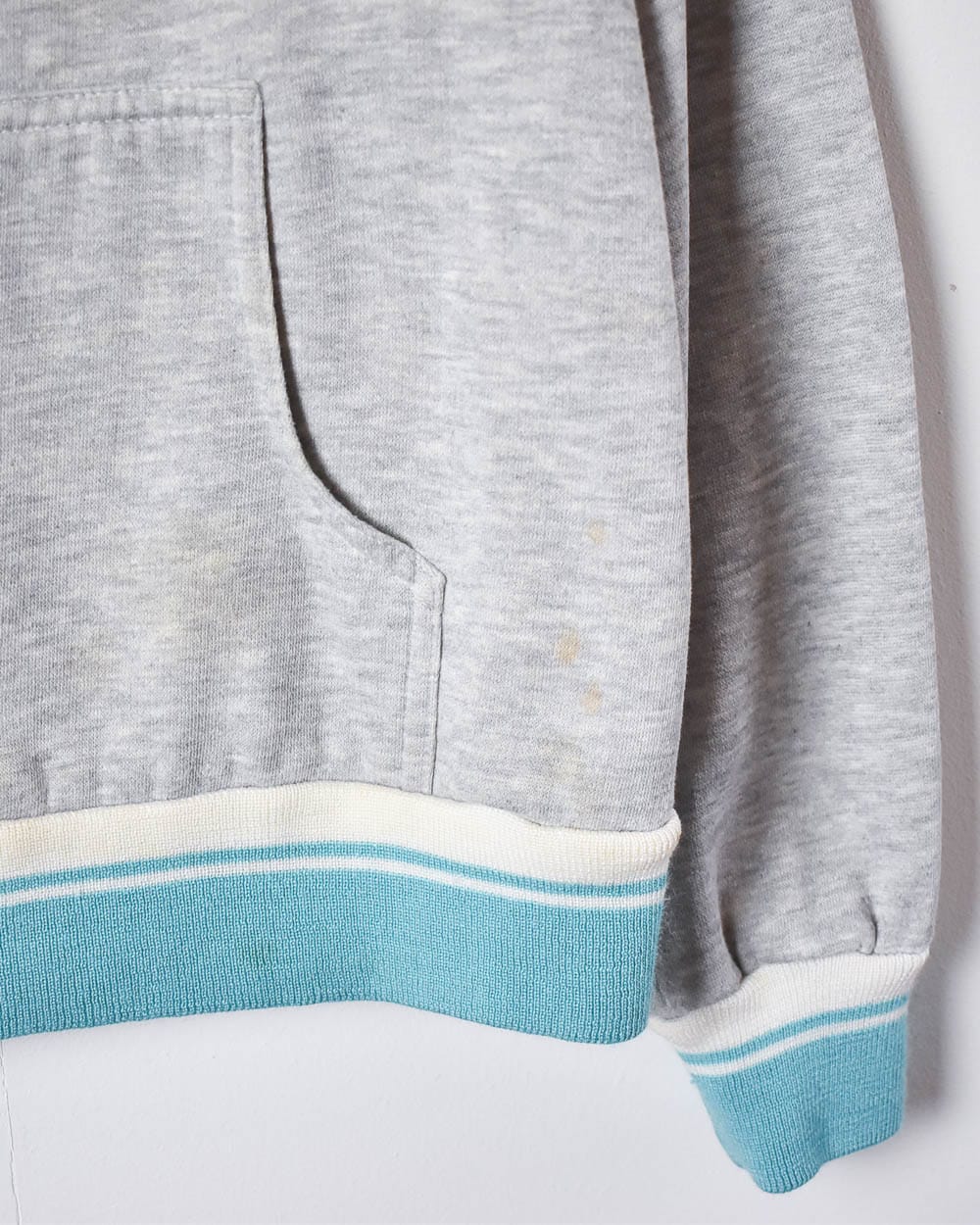 Stone Nike 1/4 Button Down 80s Sweatshirt - XX-Small