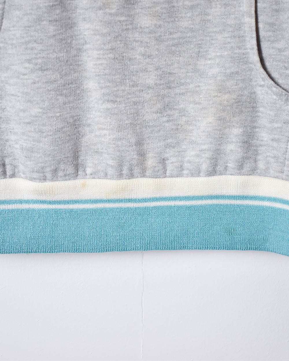 Stone Nike 1/4 Button Down 80s Sweatshirt - XX-Small