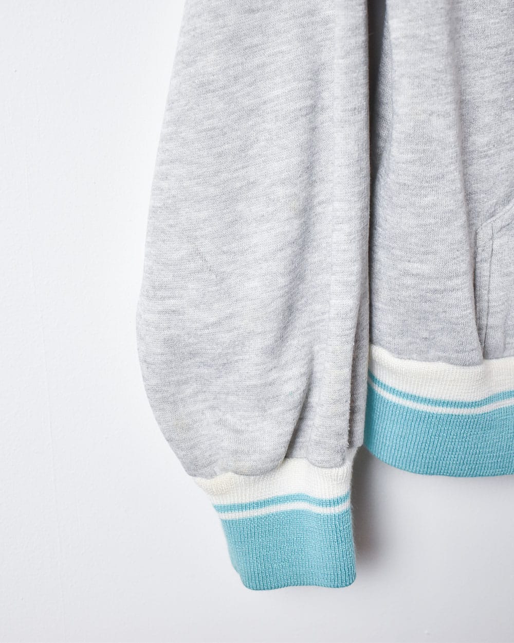 Stone Nike 1/4 Button Down 80s Sweatshirt - XX-Small