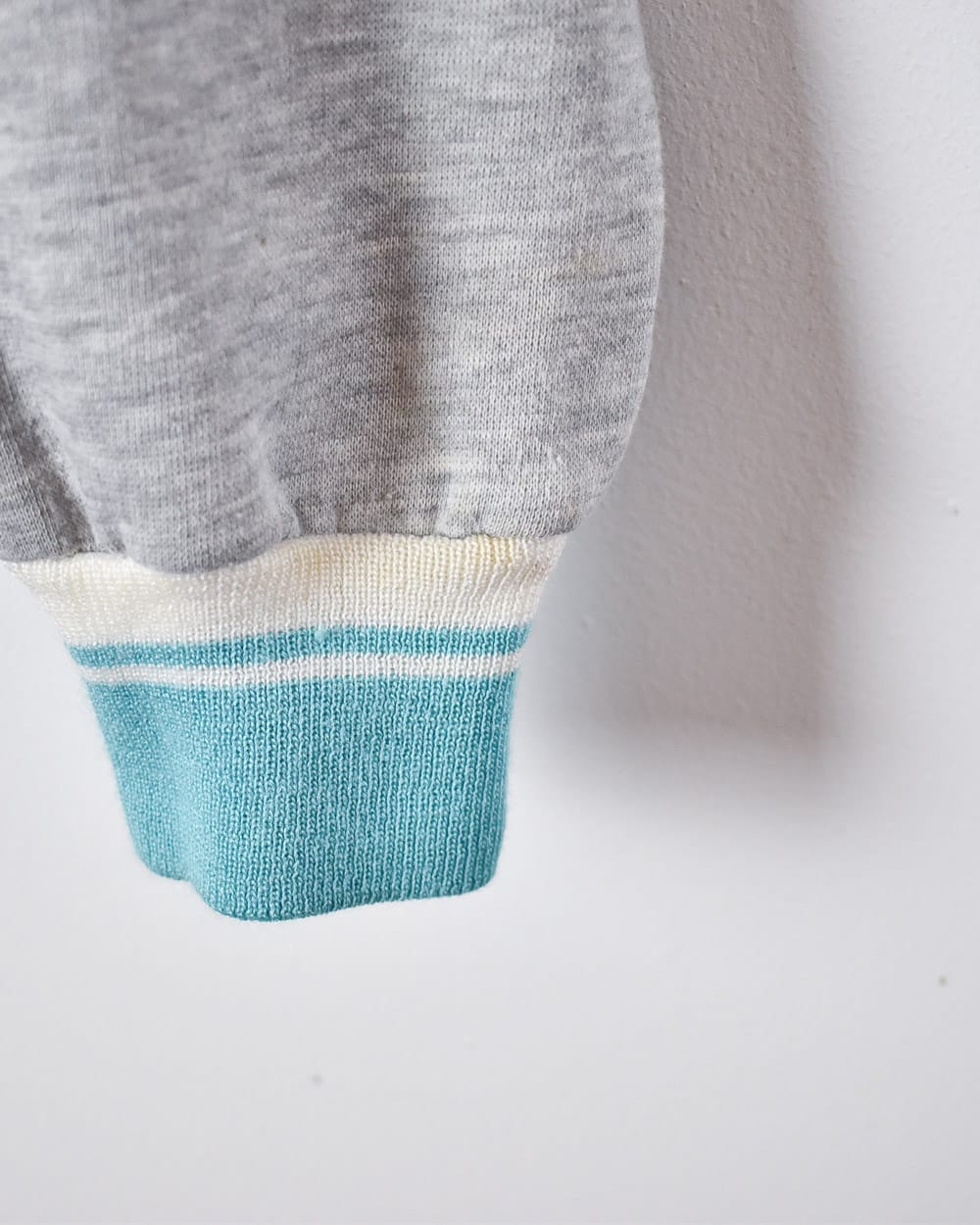 Stone Nike 1/4 Button Down 80s Sweatshirt - XX-Small