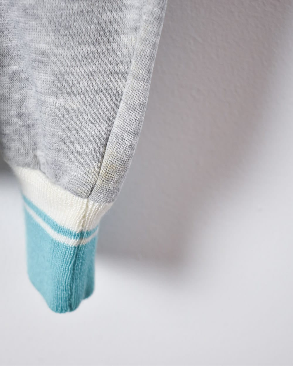 Stone Nike 1/4 Button Down 80s Sweatshirt - XX-Small