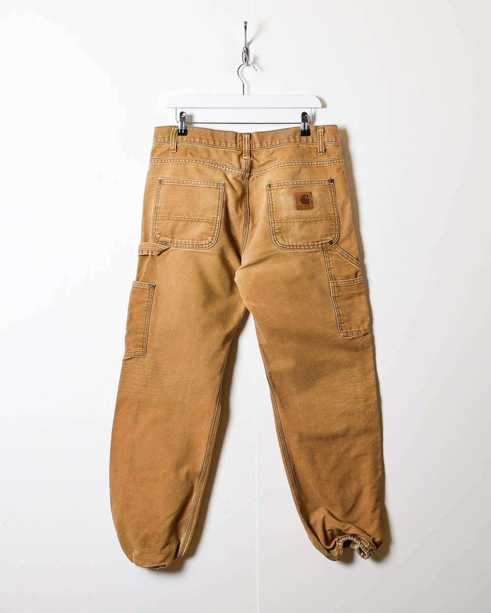 Neutral Carhartt Union Made Heart Cuffed Carpenter Jeans - W34 L31