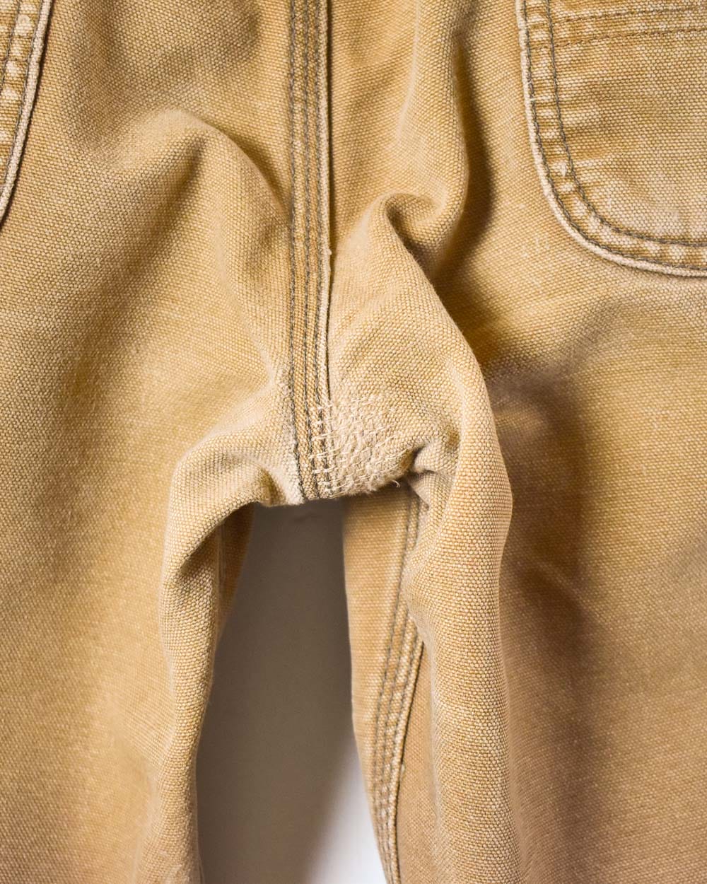 Neutral Carhartt Union Made Heart Cuffed Carpenter Jeans - W34 L31